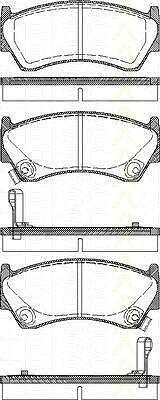 TRISCAN 8110 14005 комплект тормозных колодок, дисковый тормоз на NISSAN ALMERA I (N15)