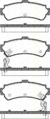 TRISCAN 8110 14006 комплект тормозных колодок, дисковый тормоз на NISSAN ALMERA I (N15)