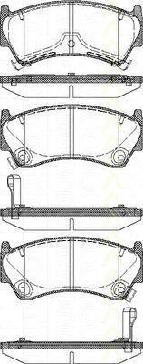 TRISCAN 8110 14008 комплект тормозных колодок, дисковый тормоз на NISSAN ALMERA I (N15)