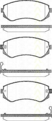 TRISCAN 8110 14014 комплект тормозных колодок, дисковый тормоз на NISSAN ALMERA I (N15)