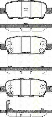 TRISCAN 8110 14022 комплект тормозных колодок, дисковый тормоз на RENAULT KOLEOS (HY_)