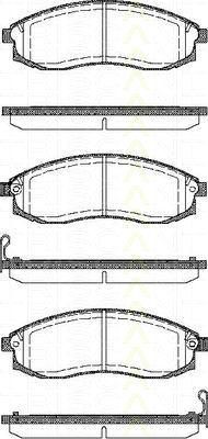 TRISCAN 8110 14025 комплект тормозных колодок, дисковый тормоз на NISSAN CEFIRO седан