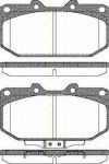 TRISCAN 8110 14030 комплект тормозных колодок, дисковый тормоз на NISSAN 300 ZX (Z32)