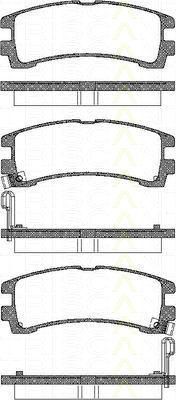 TRISCAN 8110 14031 комплект тормозных колодок, дисковый тормоз на NISSAN TERRANO I (WD21)