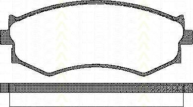 TRISCAN 8110 14032 комплект тормозных колодок, дисковый тормоз на NISSAN PRIMERA (P10)