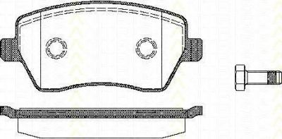 TRISCAN 8110 14039 комплект тормозных колодок, дисковый тормоз на RENAULT LOGAN I универсал (KS_)