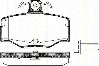 TRISCAN 8110 14938 комплект тормозных колодок, дисковый тормоз на NISSAN PRIMERA Traveller (WP11)