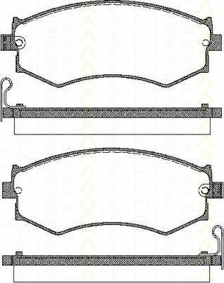 TRISCAN 8110 14996 комплект тормозных колодок, дисковый тормоз на NISSAN PRIMERA Traveller (W10)