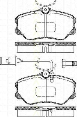 TRISCAN 8110 15004 комплект тормозных колодок, дисковый тормоз на ALFA ROMEO 164 (164)