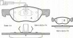 TRISCAN 8110 15005 комплект тормозных колодок, дисковый тормоз на FIAT MAREA Weekend (185)