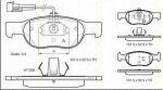 TRISCAN 8110 15006 комплект тормозных колодок, дисковый тормоз на FIAT BRAVA (182)