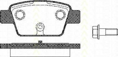 TRISCAN 8110 15018 комплект тормозных колодок, дисковый тормоз на FIAT STILO (192)