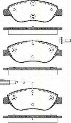 TRISCAN 8110 15022 комплект тормозных колодок, дисковый тормоз на FIAT STILO (192)