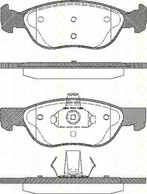 TRISCAN 8110 15026 комплект тормозных колодок, дисковый тормоз на FIAT PUNTO (188)