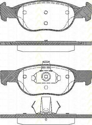 TRISCAN 8110 15027 комплект тормозных колодок, дисковый тормоз на FIAT PUNTO (188)