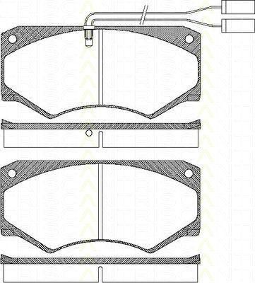 TRISCAN 8110 15033 комплект тормозных колодок, дисковый тормоз на IVECO DAILY II фургон/универсал