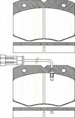 TRISCAN 8110 15034 комплект тормозных колодок, дисковый тормоз на IVECO DAILY II фургон/универсал