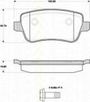 TRISCAN 8110 15043 комплект тормозных колодок, дисковый тормоз на FIAT CROMA (194)