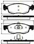 TRISCAN 8110 15047 комплект тормозных колодок, дисковый тормоз на FIAT DOBLO вэн (223, 119)