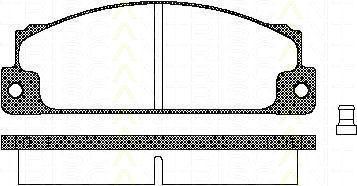 TRISCAN 8110 15507 комплект тормозных колодок, дисковый тормоз на FIAT PANDA (141A_)