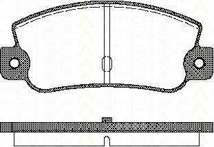 TRISCAN 8110 15993 комплект тормозных колодок, дисковый тормоз на FIAT TEMPRA S.W. (159)