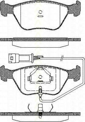 TRISCAN 8110 16004 комплект тормозных колодок, дисковый тормоз на FORD SCORPIO I (GAE, GGE)