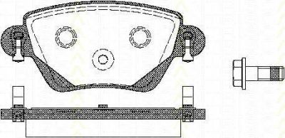 TRISCAN 8110 16006 комплект тормозных колодок, дисковый тормоз на JAGUAR X-TYPE (CF1)