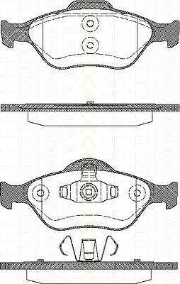 TRISCAN 8110 16008 комплект тормозных колодок, дисковый тормоз на FORD FIESTA IV (JA_, JB_)