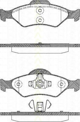 TRISCAN 8110 16014 комплект тормозных колодок, дисковый тормоз на FORD FIESTA IV (JA_, JB_)