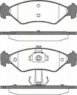 TRISCAN 8110 16168 комплект тормозных колодок, дисковый тормоз на FORD FIESTA IV (JA_, JB_)