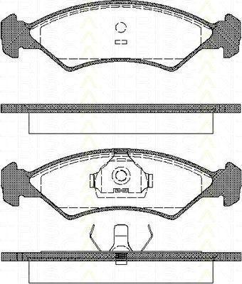 TRISCAN 8110 16300 комплект тормозных колодок, дисковый тормоз на FORD FIESTA фургон (FVD)
