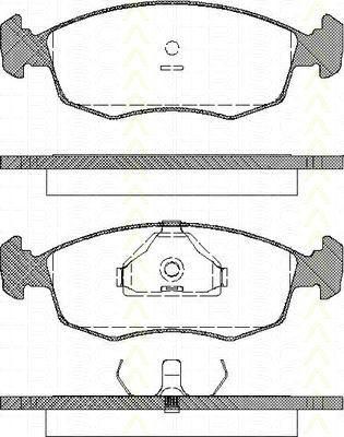 TRISCAN 8110 16868 комплект тормозных колодок, дисковый тормоз на FORD SCORPIO I (GAE, GGE)