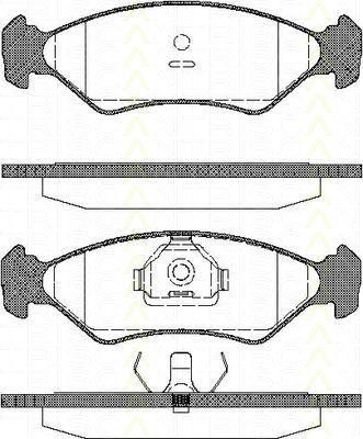 TRISCAN 8110 16918 комплект тормозных колодок, дисковый тормоз на FORD FIESTA фургон (FVD)