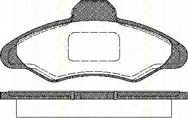 TRISCAN 8110 16950 комплект тормозных колодок, дисковый тормоз на FORD ESCORT VII седан (GAL, AFL)