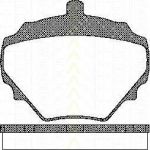 TRISCAN 8110 17004 комплект тормозных колодок, дисковый тормоз на LAND ROVER DEFENDER Station Wagon (LD)