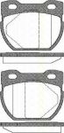 TRISCAN 8110 17013 комплект тормозных колодок, дисковый тормоз на LAND ROVER DEFENDER Station Wagon (LD)
