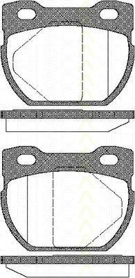 TRISCAN 8110 17013 комплект тормозных колодок, дисковый тормоз на LAND ROVER DEFENDER Station Wagon (LD)