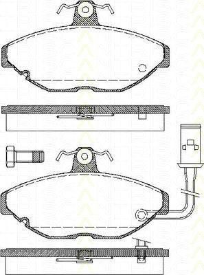 TRISCAN 8110 17851 комплект тормозных колодок, дисковый тормоз на AUSTIN MAESTRO (XC)