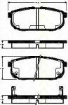 TRISCAN 8110 18014 комплект тормозных колодок, дисковый тормоз на KIA SORENTO I (JC)