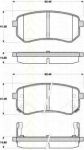 TRISCAN 8110 18018 комплект тормозных колодок, дисковый тормоз на HYUNDAI i10 (PA)