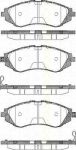 TRISCAN 8110 21001 комплект тормозных колодок, дисковый тормоз на CHEVROLET LACETTI (J200)