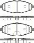 TRISCAN 8110 21002 комплект тормозных колодок, дисковый тормоз на DAEWOO MATIZ (KLYA)