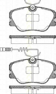 TRISCAN 8110 23001 комплект тормозных колодок, дисковый тормоз на MERCEDES-BENZ 190 (W201)