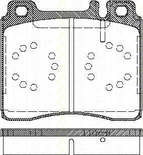 TRISCAN 8110 23004 комплект тормозных колодок, дисковый тормоз на MERCEDES-BENZ S-CLASS (W140)