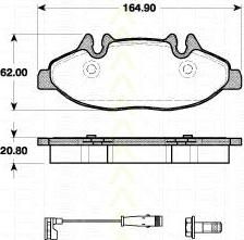 TRISCAN 8110 23042 комплект тормозных колодок, дисковый тормоз на MERCEDES-BENZ VIANO (W639)