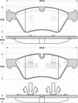 TRISCAN 8110 23051 комплект тормозных колодок, дисковый тормоз на MERCEDES-BENZ M-CLASS (W164)