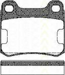 TRISCAN 8110 23115 комплект тормозных колодок, дисковый тормоз на MERCEDES-BENZ 190 (W201)