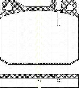 TRISCAN 8110 23222 комплект тормозных колодок, дисковый тормоз на MERCEDES-BENZ седан (W123)