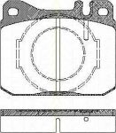 TRISCAN 8110 23238 комплект тормозных колодок, дисковый тормоз на MERCEDES-BENZ S-CLASS (W126)