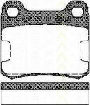 TRISCAN 8110 23995 комплект тормозных колодок, дисковый тормоз на MERCEDES-BENZ C-CLASS универсал (S202)